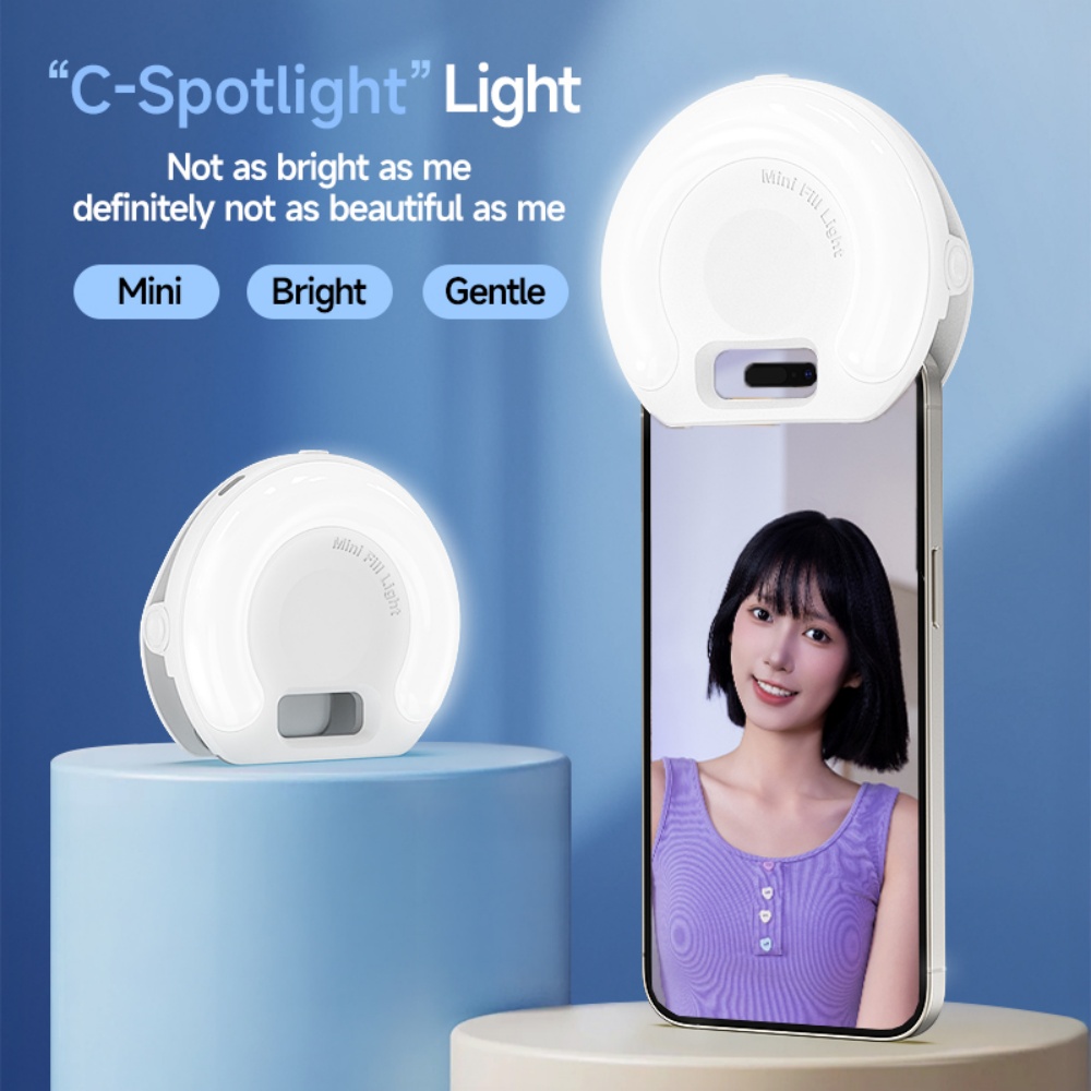 Photography Lighting Circle - D7 Portable Macaron Color Cell Phone