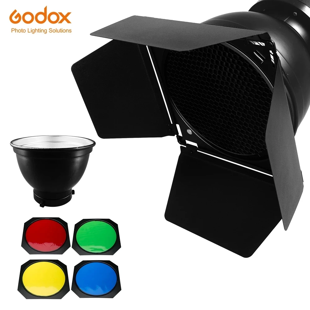 Godox BD-04 Barn Door Standard - огляд і ціна Honeycomb Grid Filter