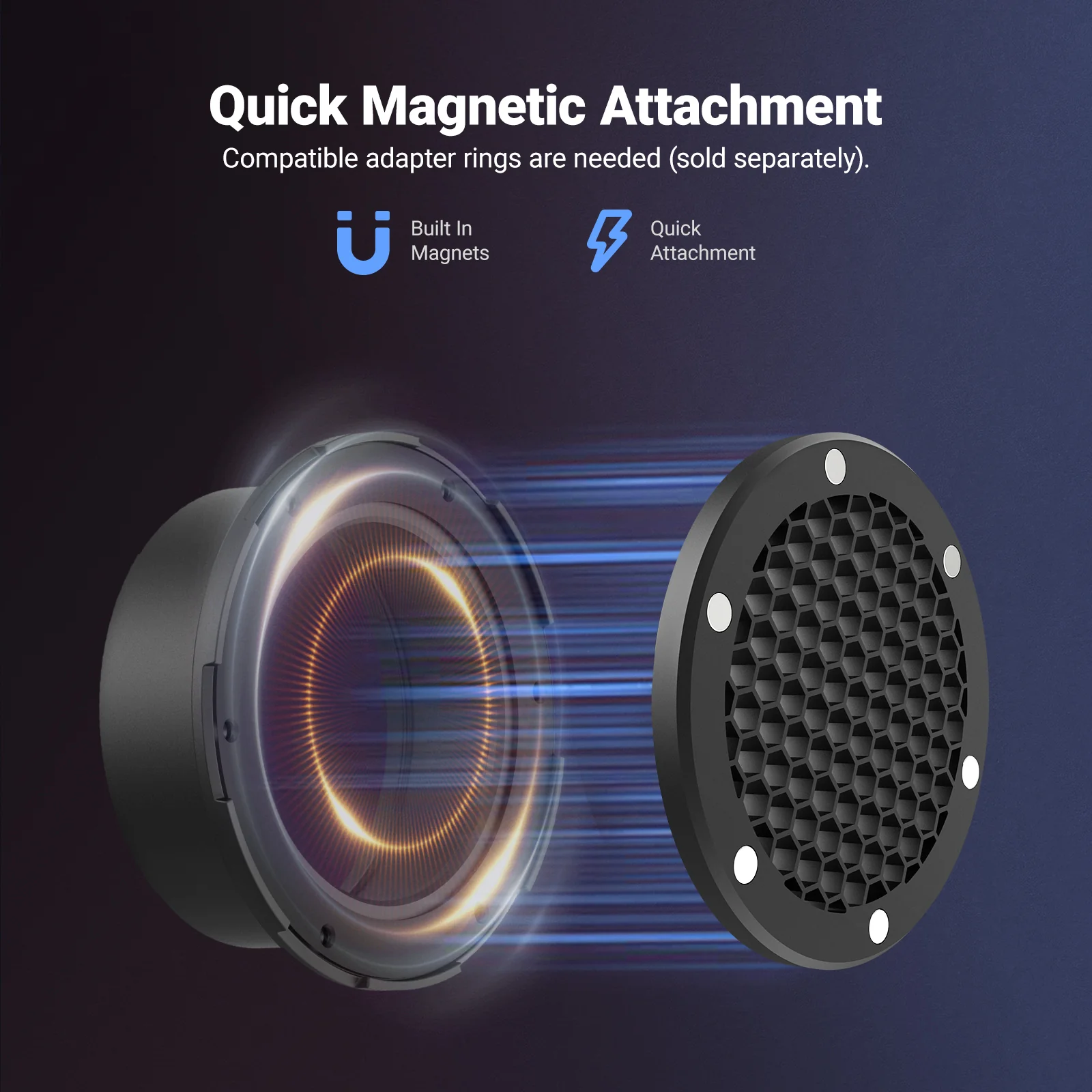 NEEWER CRS15 Magnetic Mount Ho - огляд і ціна Honeycomb Grid Filter