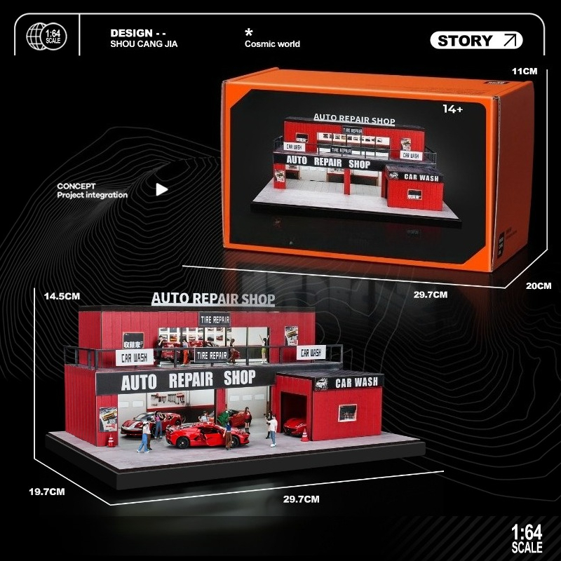 1:64 Multi-layer Container Gar - огляд і ціна Photography Lighting Simulation