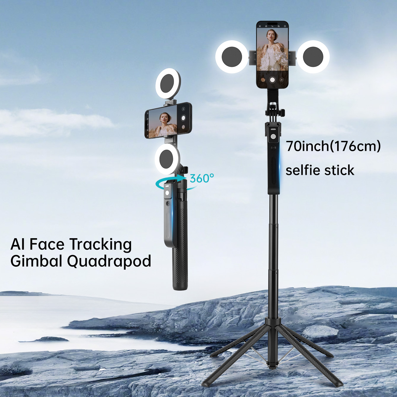 2025 New AI Selfie Stick Tripo - огляд і ціна Photography Lighting Ai