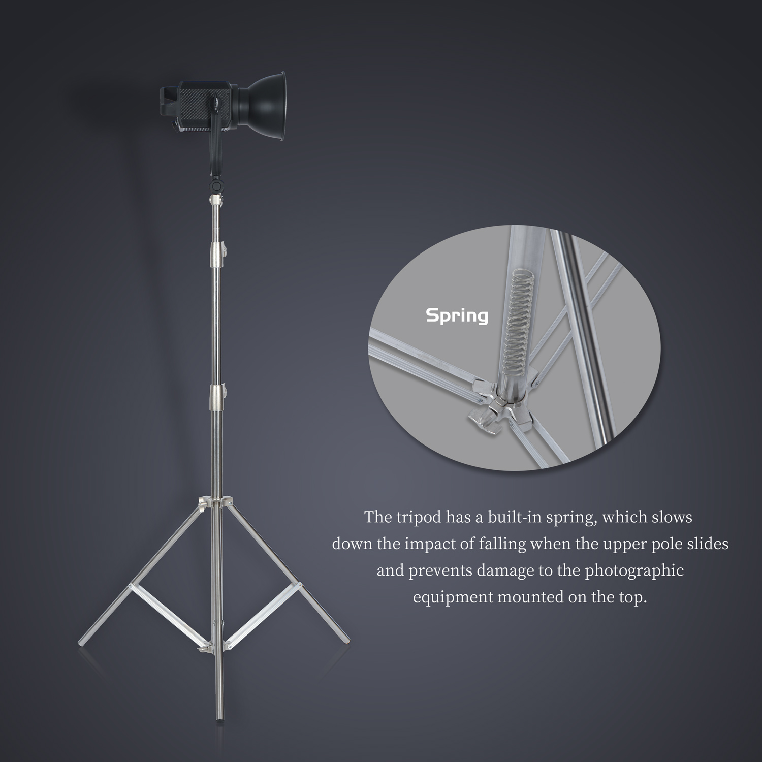 SH 2.8M Stainless Steel Light  - огляд і ціна Photography Lighting System