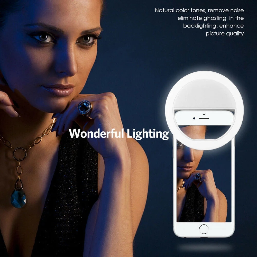 1pc USB Charge Cable LED Selfi - огляд і ціна Photography Lighting Circle