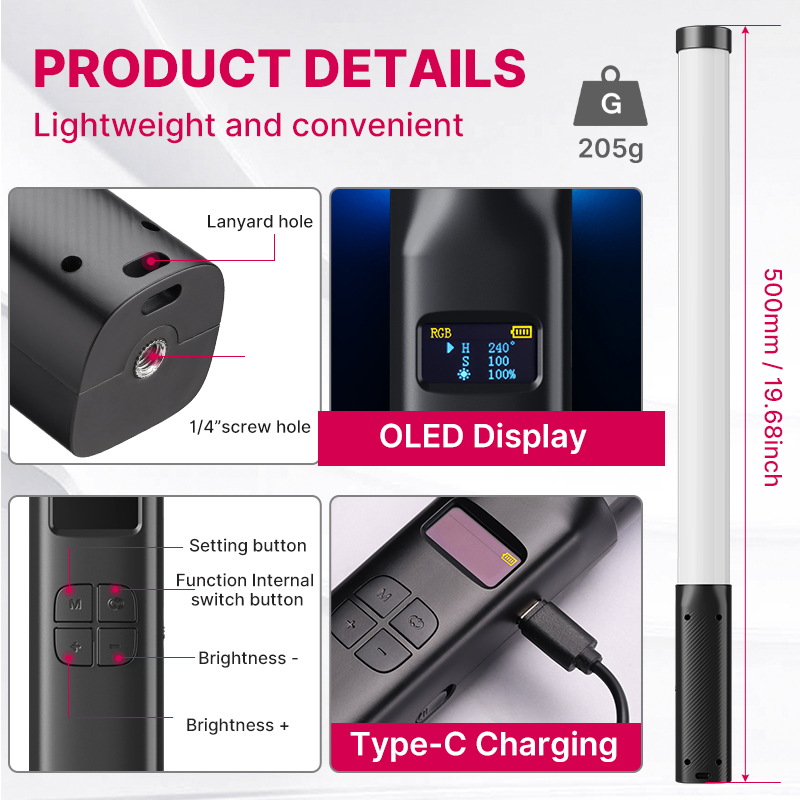 Ulanzi VL119 Handheld RGB Colo - огляд і ціна Photography Lighting System
