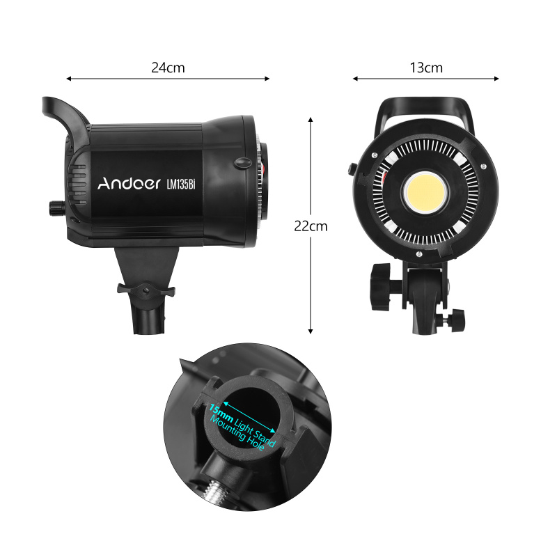Andoer LM135Bi Portable LED Ph - огляд і ціна Photography Lighting System