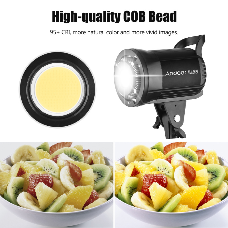 Andoer LM135Bi Portable LED Ph - огляд і ціна Photography Lighting System