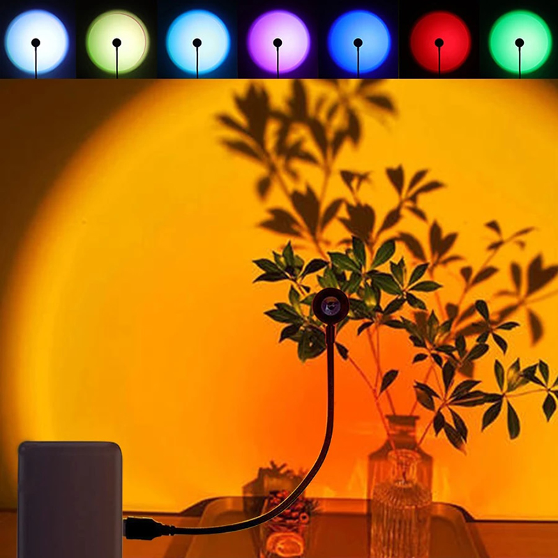 LED USB Sunset Lamp Projector  - огляд і ціна Photography Lighting Mood