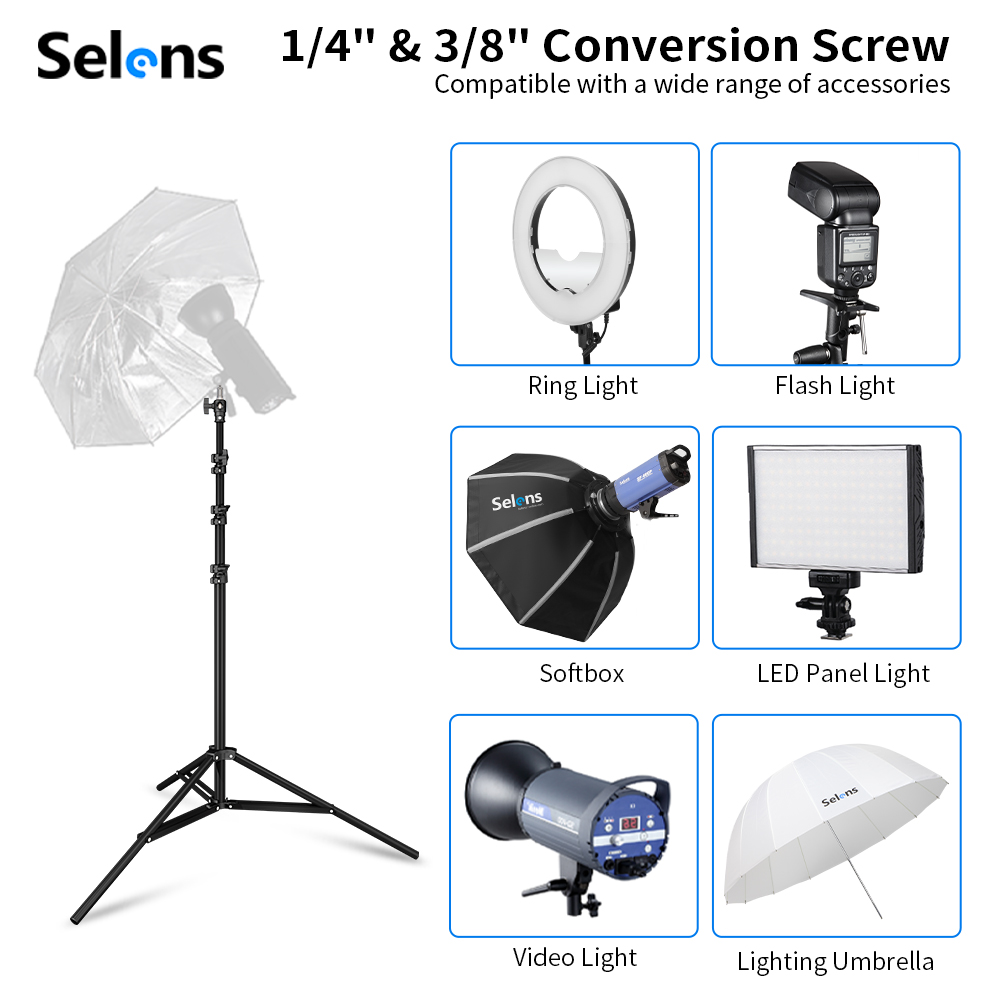 Selens 2.2~3.95m Air-Cushion L - огляд і ціна Photography Lighting System