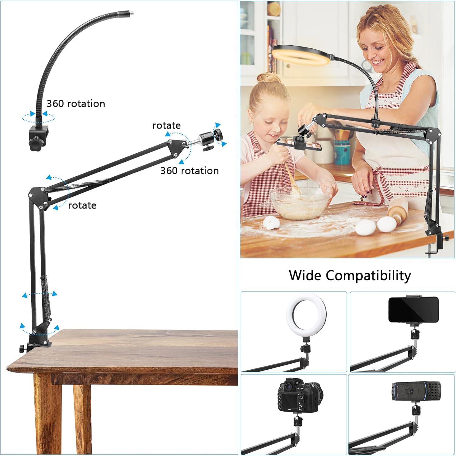 Ring Light with Stand and Phon - огляд і ціна Photography Lighting Circle