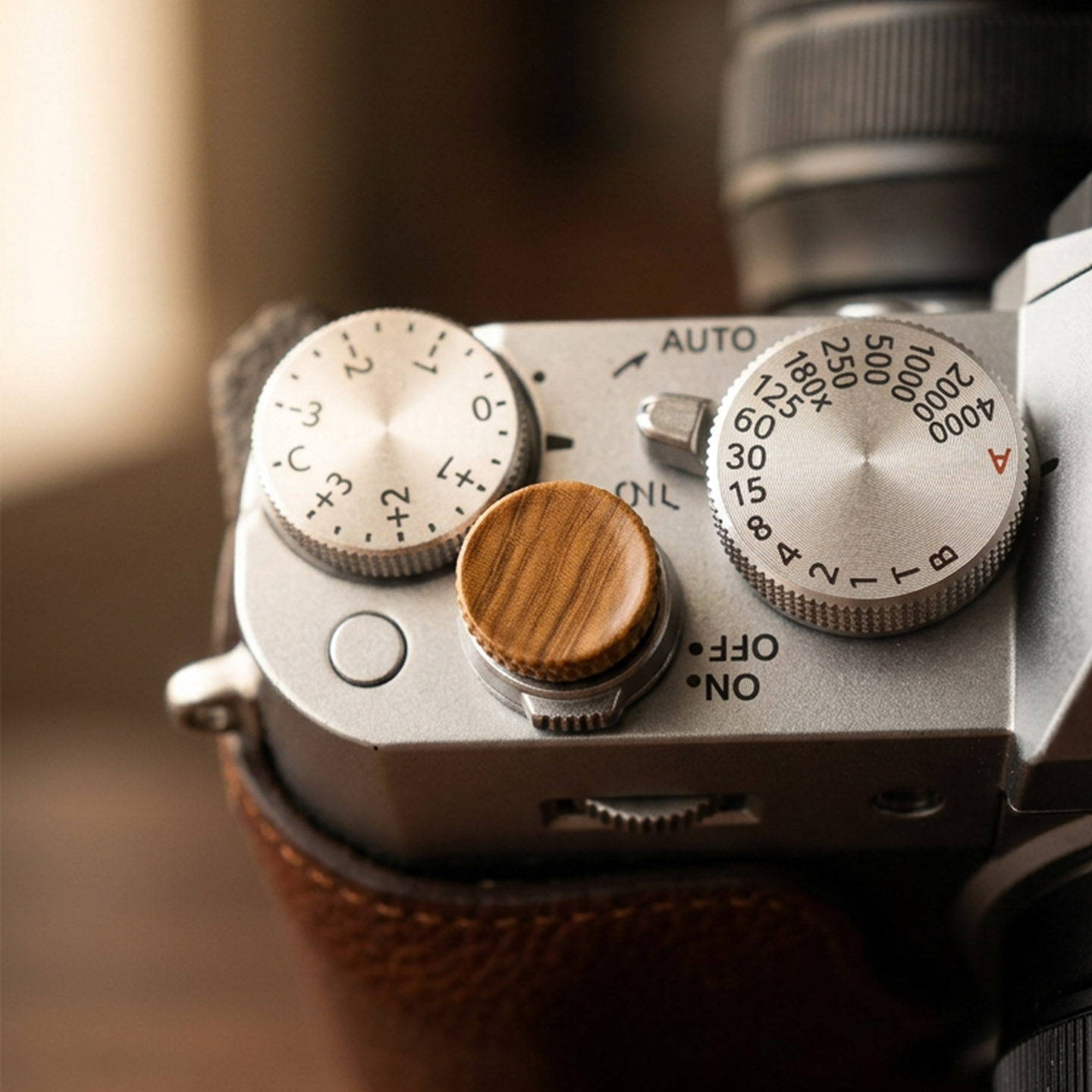 Premium Wood Shutter Button fo - огляд і ціна Fujifilm Camera X-T5