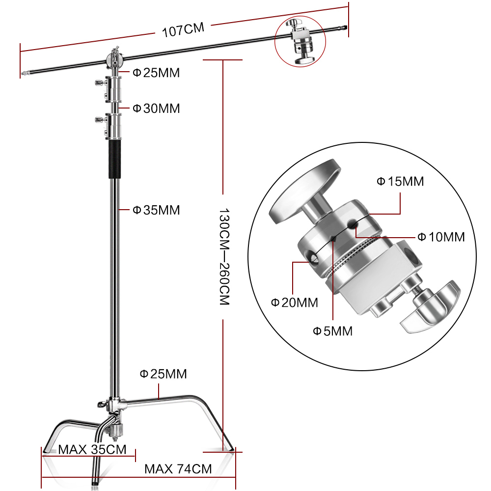 C-Stand Photography Stand Stai - огляд і ціна Photography Lighting Softbox