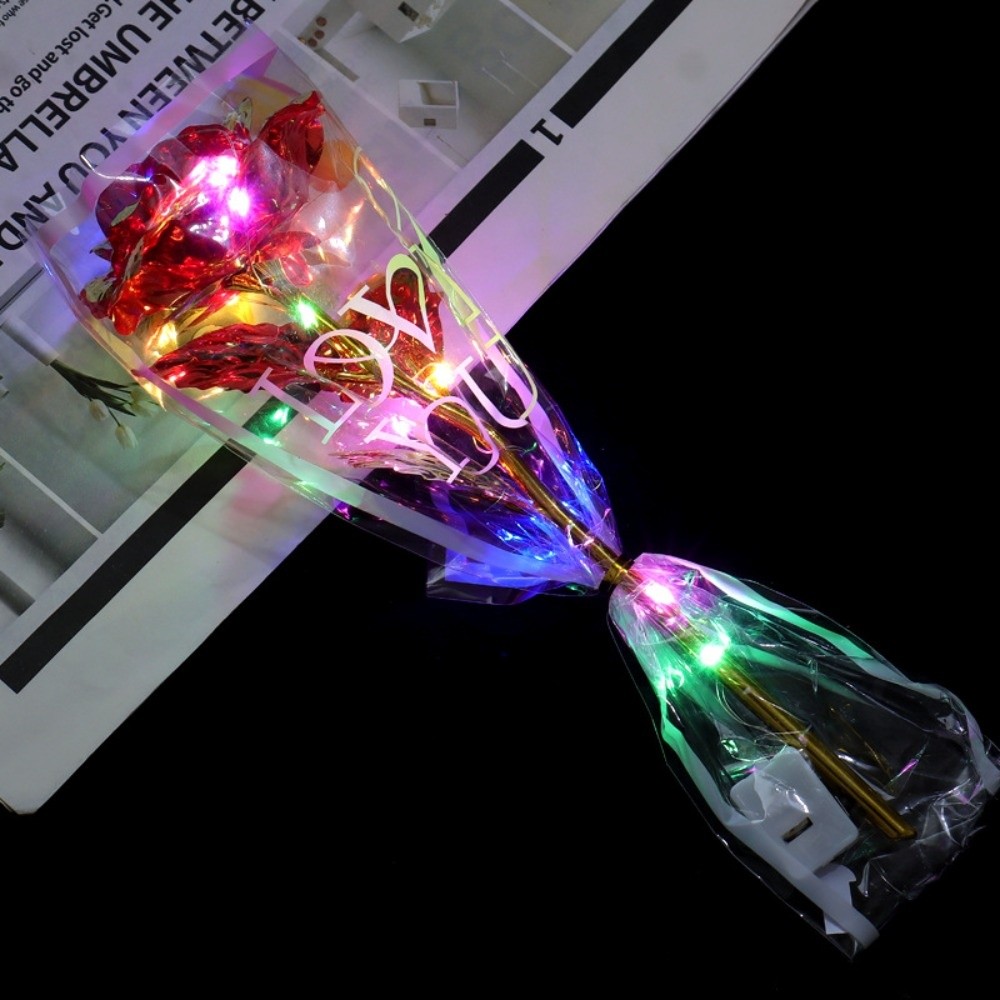 Glowing Gold Foil Rose Flower  - огляд і ціна Photography Lighting Simulation
