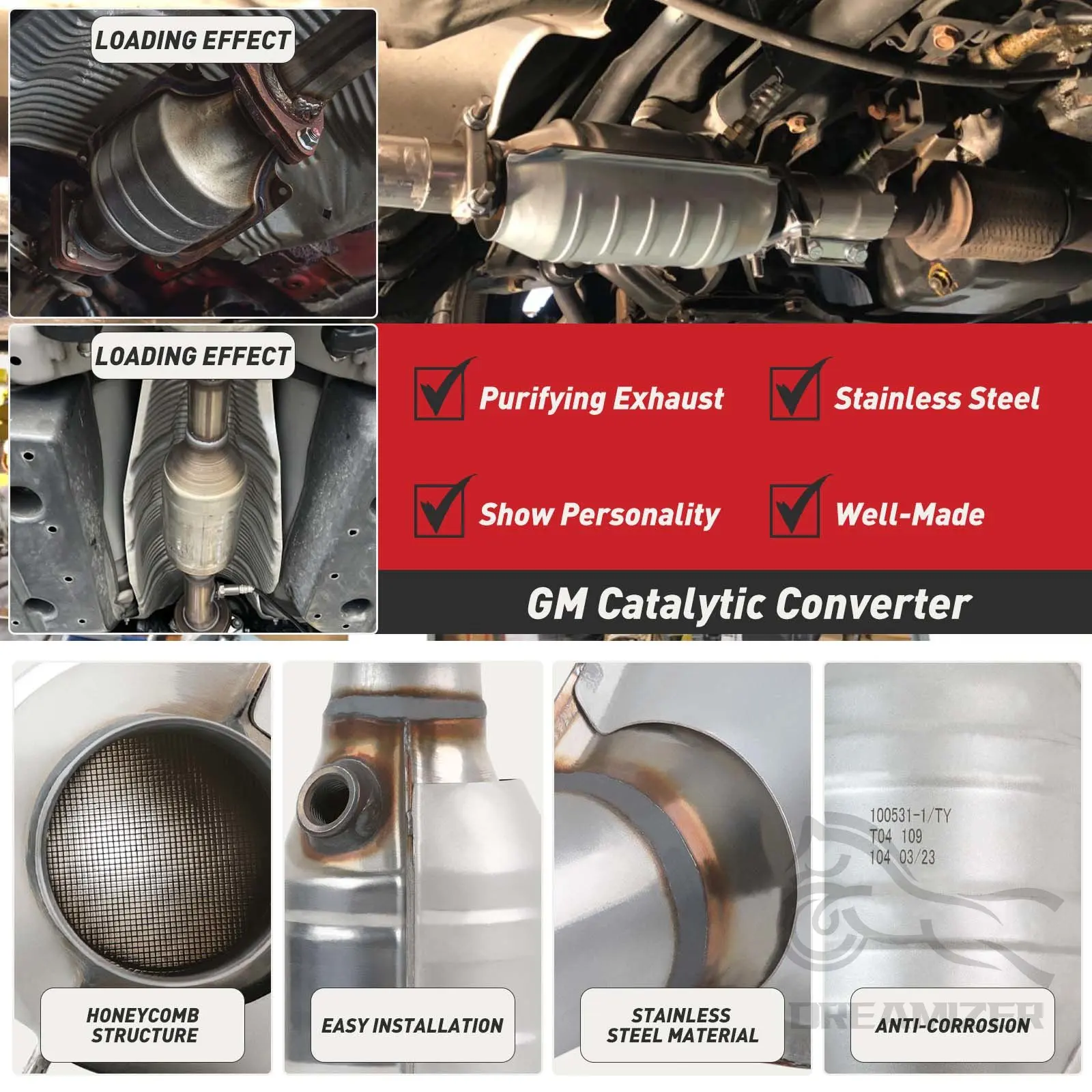 Three-Way Catalytic Converter  - огляд і ціна Honeycomb Grid Filter