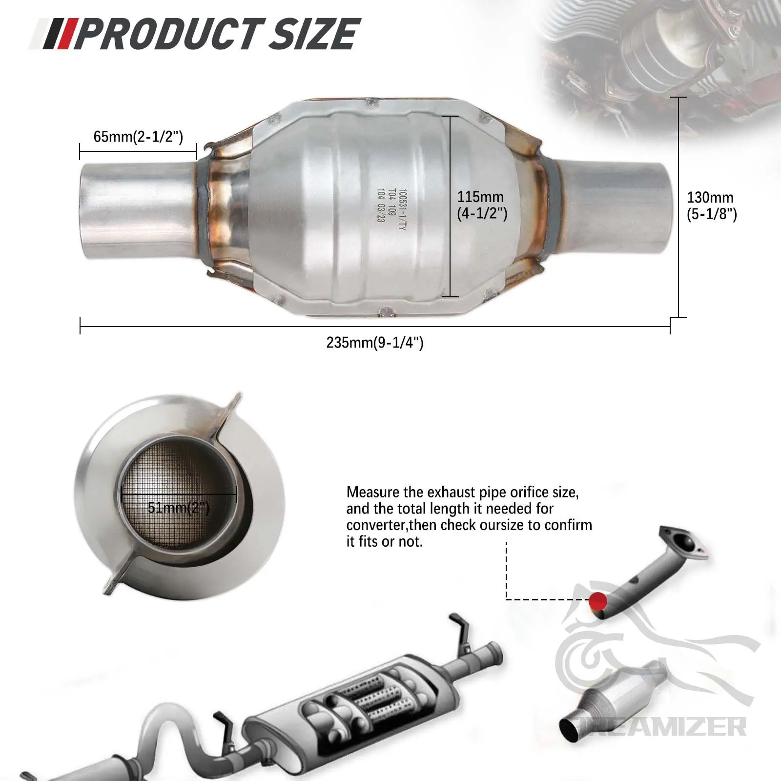 Three-Way Catalytic Converter  - огляд і ціна Honeycomb Grid Filter