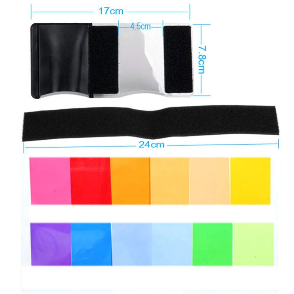 12 Colors Camera Flash Gels Li - огляд і ціна Portrait Photography With Lighting