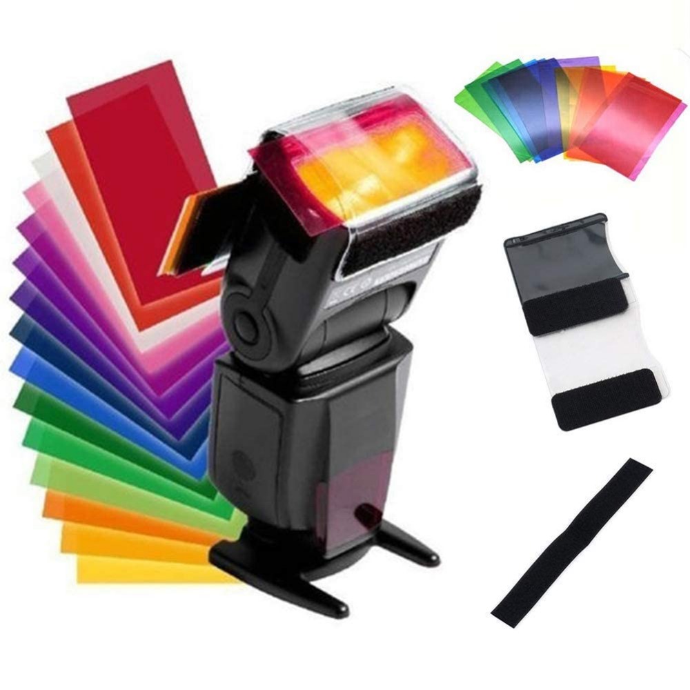 12 Colors Camera Flash Gels Li - огляд і ціна Portrait Photography With Lighting