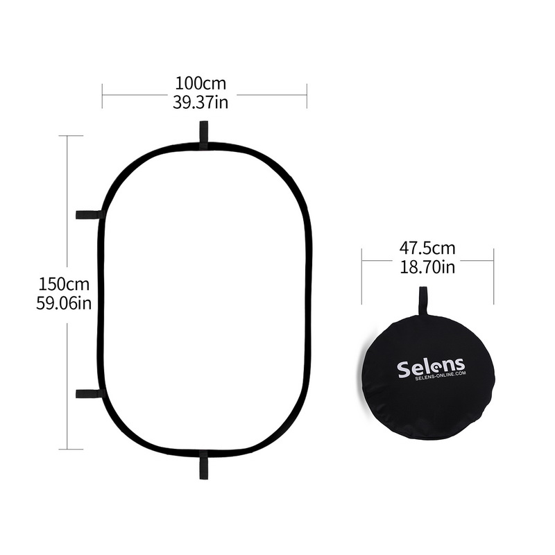 100X150CM Foldable Oval Reflec - огляд і ціна Photography Lighting Board