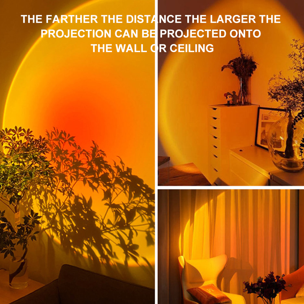USB Sunset Lamp Projector Led  - огляд і ціна Photography Lighting Mood