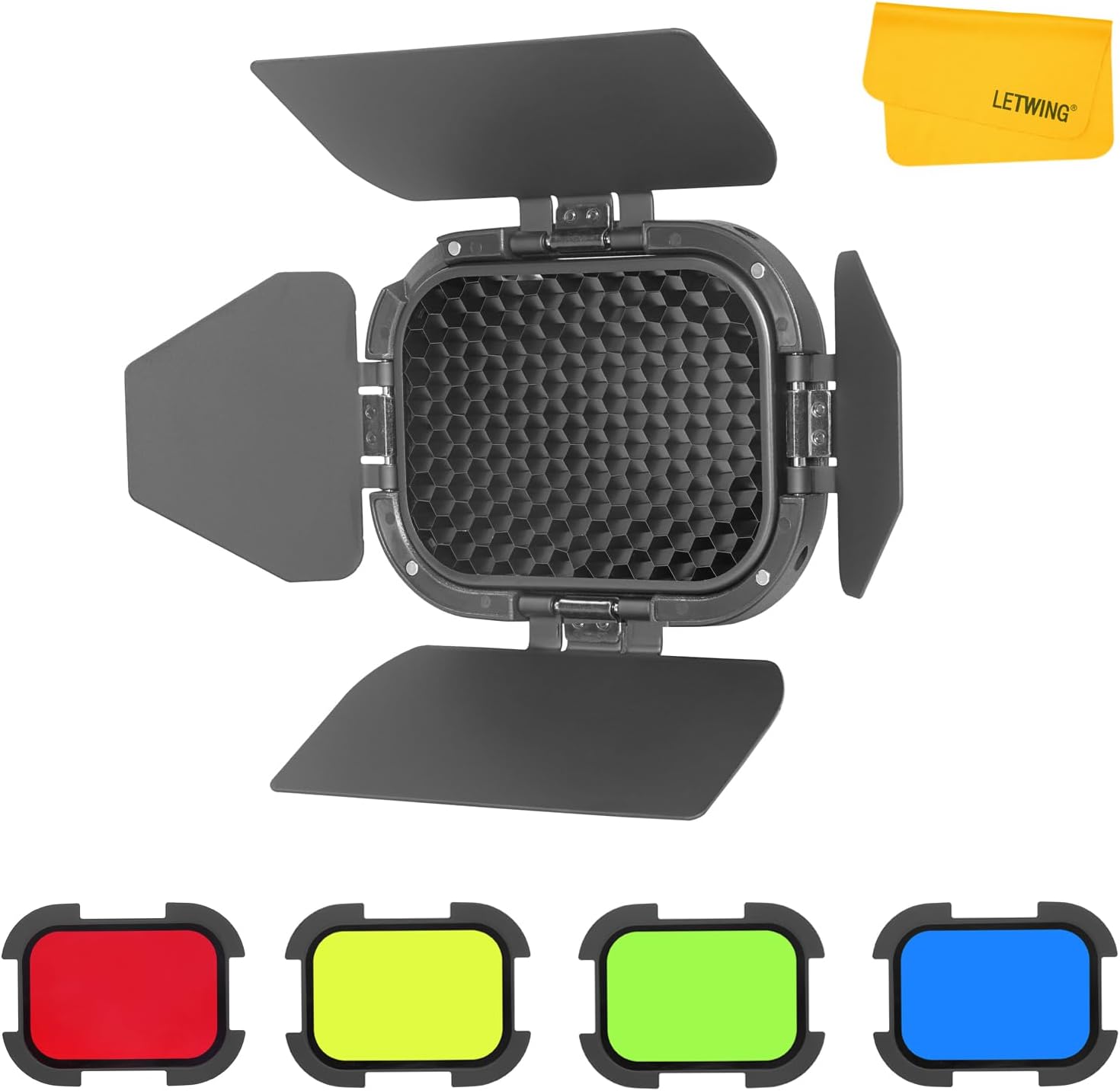 GODOX BD-07 II Barn Door Compa - огляд і ціна Honeycomb Grid Filter